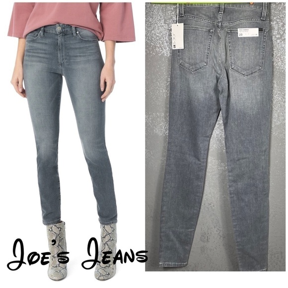THE CHARLIE HIGH RISE SKINNY ANKLE gray wash - Picture 1 of 10